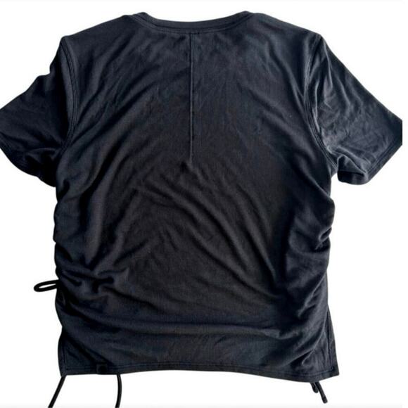 Lululemon Athletica Tops - Lululemon Ribbed Crop Top Black Micro Modal Side cinch